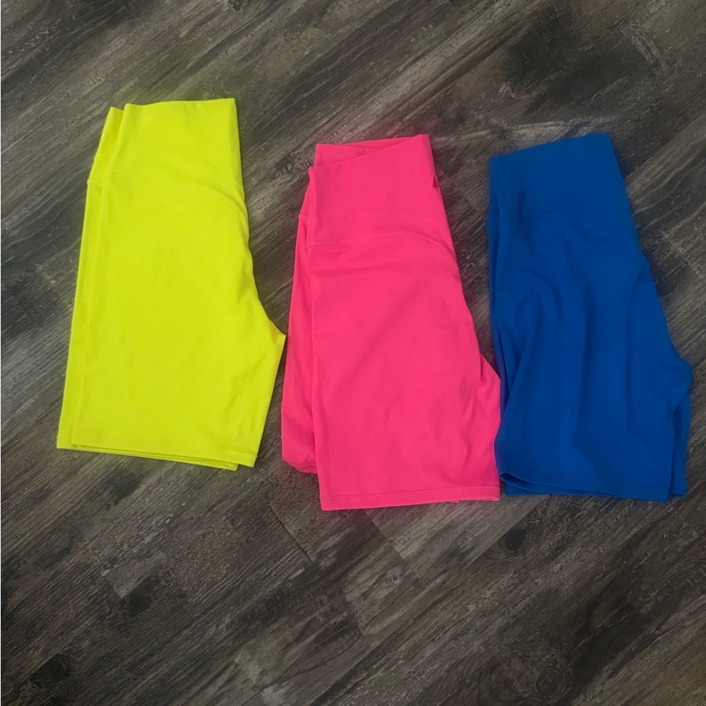 Colorful Kids Shorts Set - Yellow, Pink, Blue